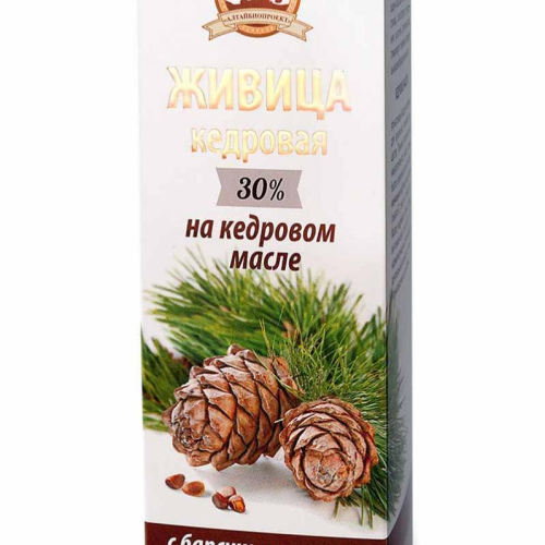 Живица кедровая на кедровом масле с барсучьим жиром (100 мл)