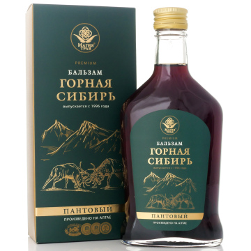 Бальзам Горная Сибирь Пантовый 250мл. стекло
