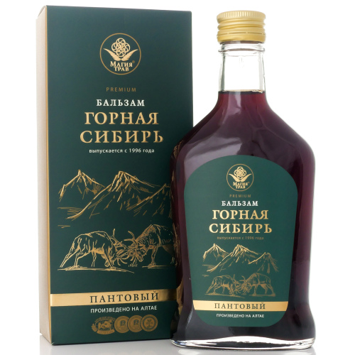 Бальзам Горная Сибирь Пантовый 250мл. стекло